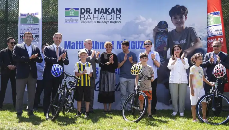 Bahçelievler’de Gençler İçin Mattia Ahmet Minguzzi Skate Parkı Açıldı
