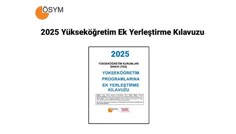 2025 Yükseköğretim Ek Yerleştirme Kılavuzu: Tercih Tarihleri ve Ücret Bilgileri